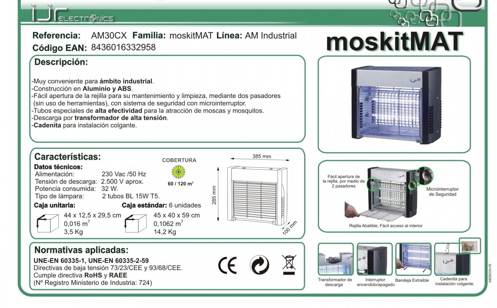 Matamoscas eléctrico industrial: tipos y ventajas para tu negocio